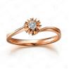 Buy cheap High Quality 18K Rose Gold Diamonds Engagement Ring for Women (GDR002) from wholesalers