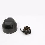 Waterproof Trailer Socket 7 Pin Electrical Connector Black Color Long Maintenanc