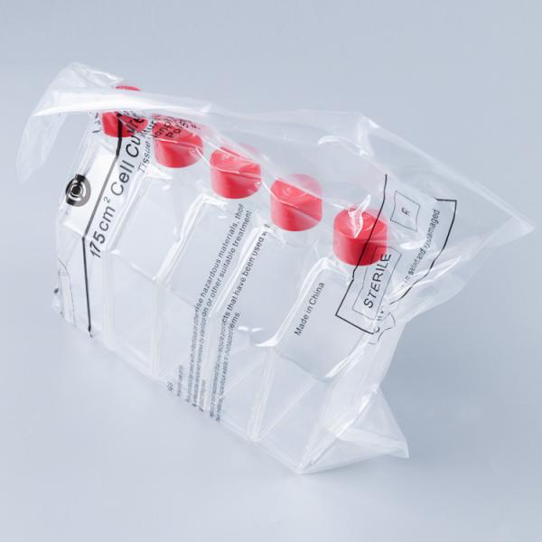 Laboratory Sterile T15 T50 T75 T175 Cell Culture Flasks Non-Pyrogenic Vented Cap
