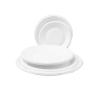 Buy cheap Sugarcane Bagasse White Biodegradable Food Plate Compostable from wholesalers