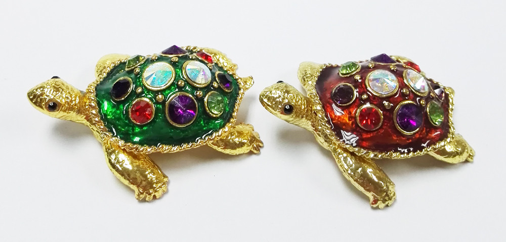 Fashion Alloy Turtle Jewelry Box green turtle trinket box/jewelry box