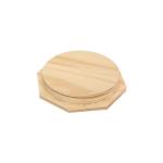 Kitchen Storage Jars Round Square Bamboo Jar Lid With Silicon Ring Airtight