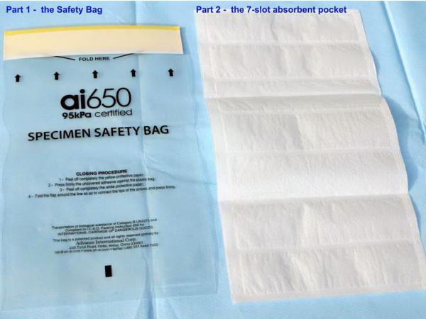 Buy cheap Custom Disposable Plastic 95Kpa Biohazard Specimen Bag from wholesalers