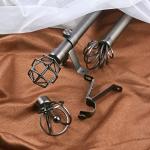 28mm Adjustable Length Curtain Rod Finials Set Home Decoration