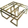 Buy cheap Golden Chrome Plating Metal Coffee Table Frame Wire Drawing And Polished from wholesalers