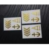 Buy cheap Gold Metallic foil Tattoos, silver metallic foil tattoo, gold and silver metallic tattoo, from wholesalers