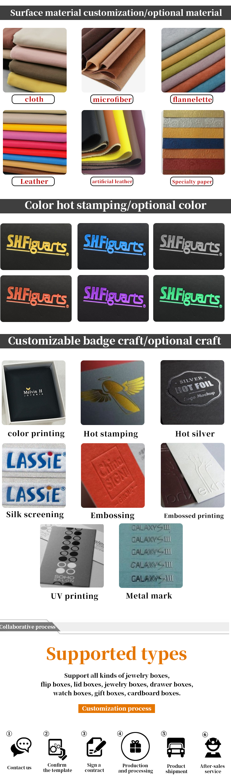 Custom Logo Color Wood Jewelry Box For Rings Bracelets Displaying Packaging