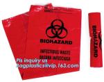 30 Gallon 33" X 40" Red Isolation Infectious Waste Bag / Biohazard Bag High