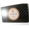Buy cheap Carbon Fibre Black Card Silkscreen Printing Logo 85x54x0.5mm from wholesalers