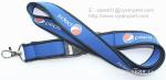 Dye sublimation neoprene neck strap with overlock edge
