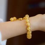 Hot Selling Flower Glaze Color Bead Bracelet New Ethnic Style Literary Ceramic
