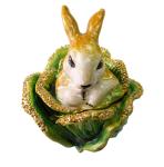 Easter Rabbit Bejeweled Trinket Box Rabbit Jewelry Trinket Box Necklace Ring