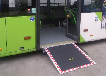 Buy cheap Electric Steel Disabled Wheelchair Ramp Extant Steadily For City Pubilic Bus from wholesalers