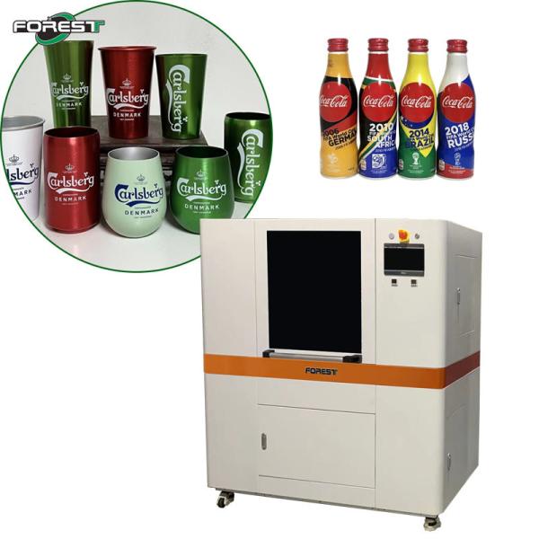 Buy cheap AC 110V Cylindrical UV Printer Plastic Glass Cosmetics Bottle Aluminium Can UV Tumbler Ink Printer from wholesalers