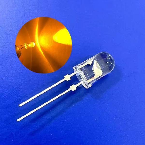 Buy cheap Through Hole 5mm 45deg 590nm Yellow Color 13000mcd Stopper Pins For LED Barricade Light from wholesalers