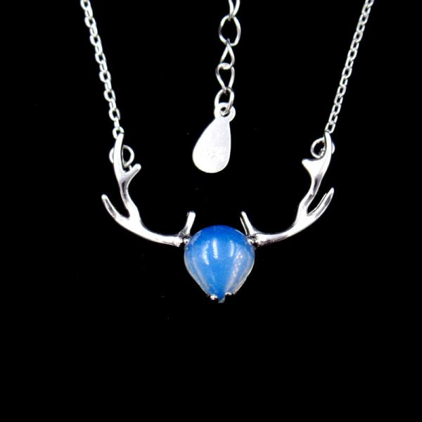 Buy cheap Abatis Shape Sterling Silver Necklace / Mirror Polished Selenite Rurutia Stone Jewelry from wholesalers