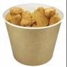 Buy cheap Eco Friendly Paper Chicken Bucket With PE / PLA Coating Prevents Oil Leaks from wholesalers