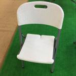 Outdoor Garden Patio Folding Portable Imitated Rattan Plastic Dining Chair