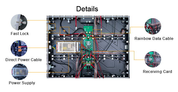 Indoor Seamless High Resolution LED Screen Rgb 128x128mm