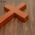 OEM Design Small Size Handheld Handcrafted Wooden Crosses Painted For Crafts