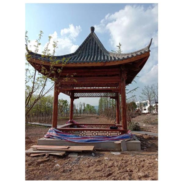 Buy cheap Handmade Chinese Style Pavilion 2.8m Authentic Outdoor Wooden Gazebo from wholesalers