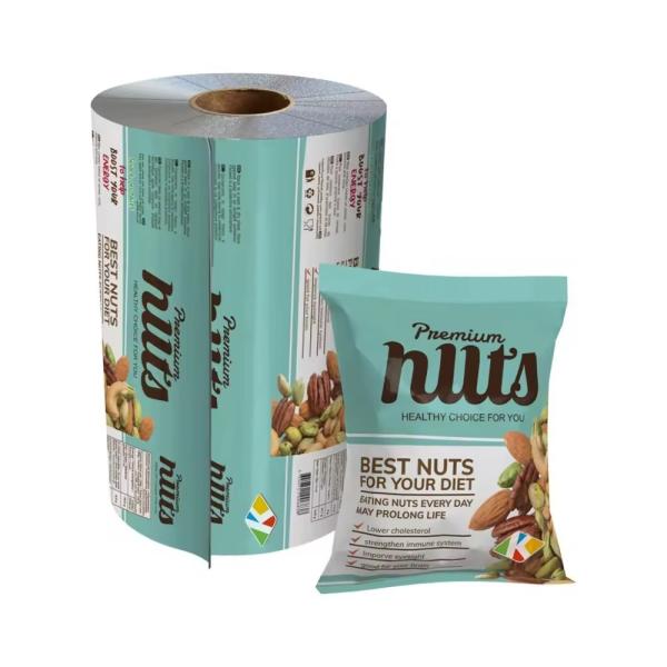 Buy cheap Custom Printed Aluminum Foil Food Packaging Film/Plastic Laminated Sachet Packing Plastic Film Roll For Snack from wholesalers