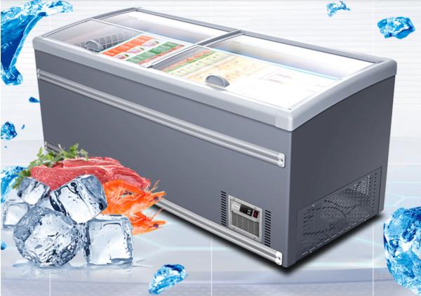 Buy cheap Hot Sale Supermarket Refrigeration Aht type Glass Island Icecream Freezer with certificate from wholesalers