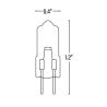 Buy cheap Professional Dimmable Halogen Bulbs Clear Glass 100 Watt  JC Bi-Pin G4 Long Lifespan from wholesalers