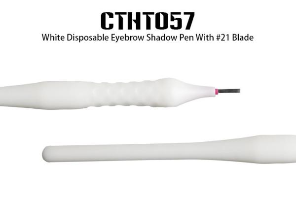 Quality White Disposable Microblading Pen / Durable Permanent Makeup Manual Tattoo Pen for sale