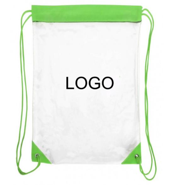 Buy cheap Customized PVC Gift Bags , Clear Drawstring Bags With Custom Backpacks from wholesalers