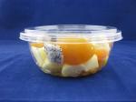 PET Eco-Friendly Fruits Packing Plastic Box 24oz Salad Bowl With Lid