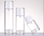 Airless Travel Bottles Screw On Clear AS Airless Bottle 30ml 50ml