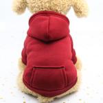 0.1kg Pets Wearing Clothes Blank Woven Logo Puppy Pet Fleece Plain