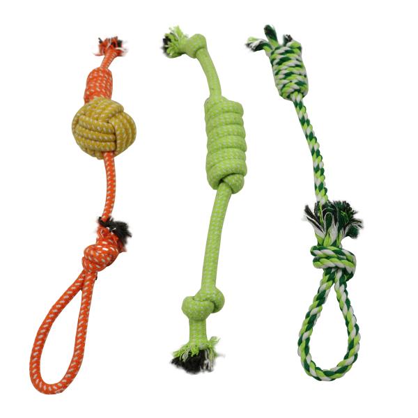 Buy cheap Small Strong Durable Pet Toys Recycled Training Color Cotton Rope Cat Dog 55g from wholesalers
