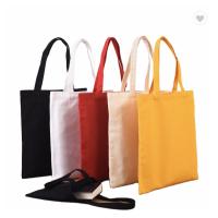 Buy cheap Blank Cotton Canvas Grocery Tote Custom Tote Bags Eco Friendly product