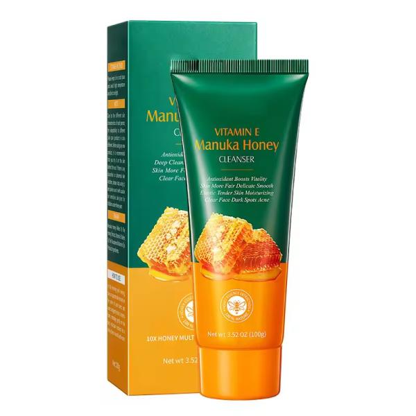 Buy cheap Moisturizing Nourishing Face Cleaner Face Wash Milk Vitamin E Honey Facial Cleaner from wholesalers