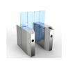 Buy cheap Glass Sliding Access Control Turnstiles Infrared Photocell Sensor Body Height from wholesalers