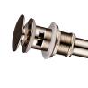 Buy cheap Bathroom Sink Drain Pipe Fittings With Overflow Rose Gold Brass Push Button from wholesalers