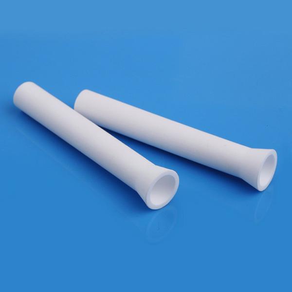 Buy cheap Collared Ceramic Alumina Tube 96% 99% High Precision Smooth Surface from wholesalers