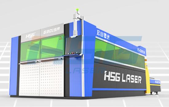 Buy cheap Full-protection and high-speed fiber laser cutting machine HS-G3015A from wholesalers