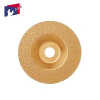 Buy cheap 4.5" 115mm Vacuum Brazed Diamond Cup Wheel , Convex Diamond Grinding Wheel product