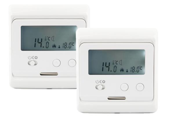 Buy cheap ABS Material Electronic Room Thermostat Temperature Control Gray Backlight from wholesalers