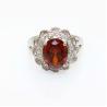 Buy cheap Fashion Jewelry 8mmx10mm Oval Cut Pink Cubic Zircon 925 Silver Ring(R19) from wholesalers