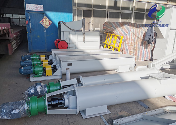 Custom Molded Flexible Screw Conveyor System Length 25m For Mining