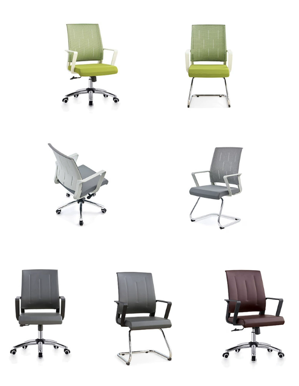 Customized Colors Ergonomic Mesh Office Chair with Height Adjustable Full Backrest
