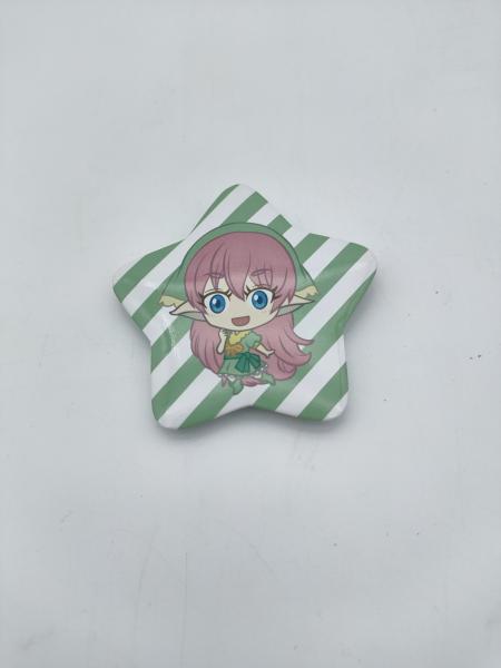 Buy cheap Star Cute Girl Metal Pin Badges Pentagram Shape Stainless Iron Material from wholesalers