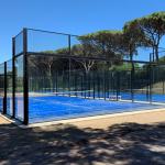 Standard Outdoor Padel Court , Weatherproof Synthetic Grass Tennis Court