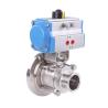 Buy cheap 304 316 Stainless Steel Hygienic Weld Clamp Flange Thread Ball Valve with Pneumatic Actuator from wholesalers