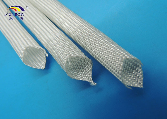 Uncoated Braided Fiberglass Sleeving for Carbon Brush , Soft and Eco-friendly