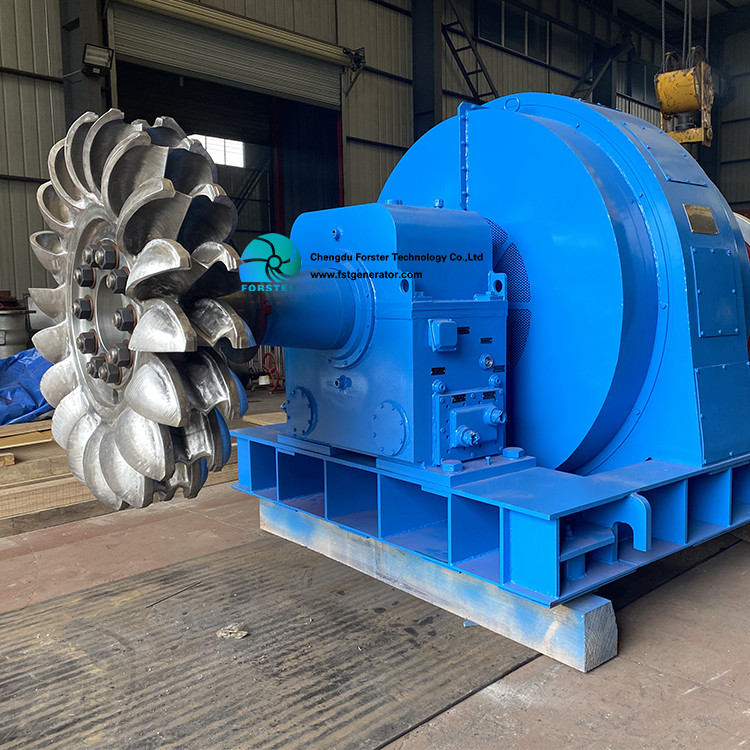 200m Water Head 1200KW Pelton Turbine Generator